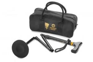 disability bowls - collapsible walking stick and bag